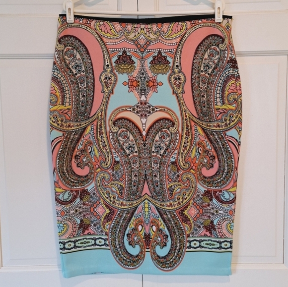 Bisou Bisou Dresses & Skirts - Bisou Bisou Michele Bohbot bohemian print skirt